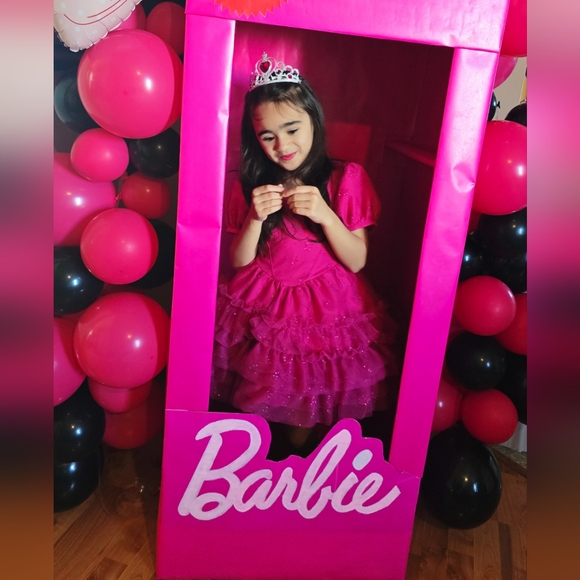 Barbie inspired Hot Pink dress for little girls - Picture 8 of 11